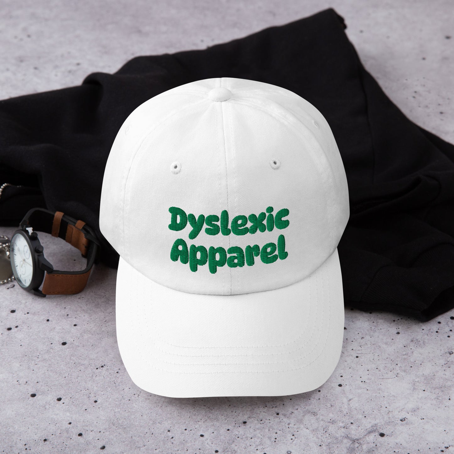 Dyslexic Apparel White Cap